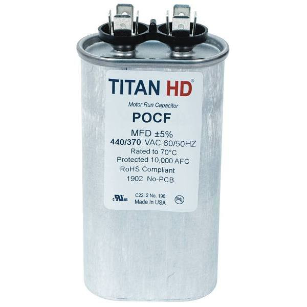 Titan Hd 30 Mfd 440/370-Volt Oval Run Capacitor POCF30A