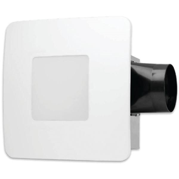 Revent 50 CFM Easy Installation Bathroom Exhaust Fan With LED Lighting RVL50