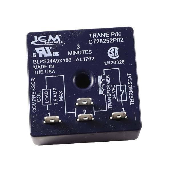 Trane 24 Volt .5a 3 Minute Time Delay Relay RLY1634