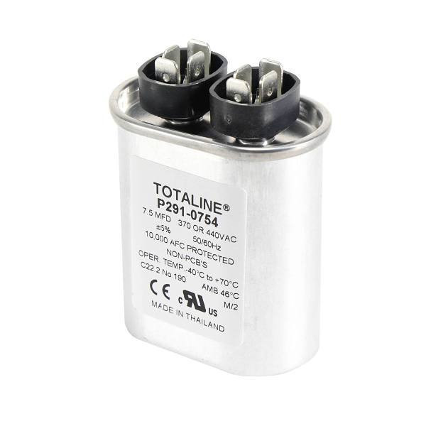 Carrier 7.5 MFD 440vac Oval Run Capacitor P291-0754 P291-0754