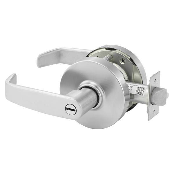 Sargent Grade 1 Passage Cylindrical Lock, L Lever, Satin Chrome 28-10U65 LL 26D