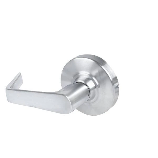 Schlage Grade 2 Dummy Lock With Select Vandlgard, Saturn Lever, Satin Chrome ALX170 SAT 626