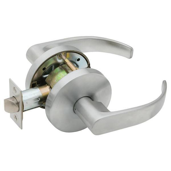 Falcon Grade 2 Passage Cylindrical Lock, Non-Keyed, Quantum Lever, Satin Chrome W101S Q 626