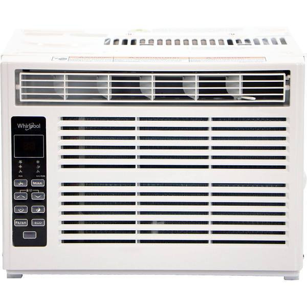Whirlpool 6,000 BTU 115v Window-Mounted Air Conditioner With Remote Control WHAW061CW