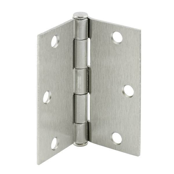 Prime-Line 3-1/2" Residential Pivot Door Hinge, Satin Nickel, Package Of 3 U 1150253