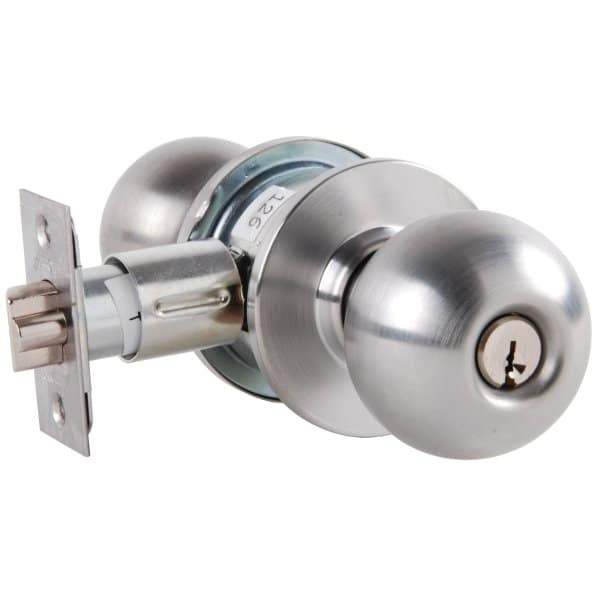 Arrow Mk Series Cylindrical Knob Lockset, 2.375" Backset, 1.375 To 1.75" Thk Door, Grade 2 MK12BD 26D