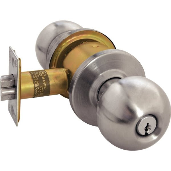 Arrow Rk Series Cylindrical Knob Lockset, 2.375/2.75" Backset, 1.375 To 1.75" Thk Door, Grade 2 RK12BD 32D CS
