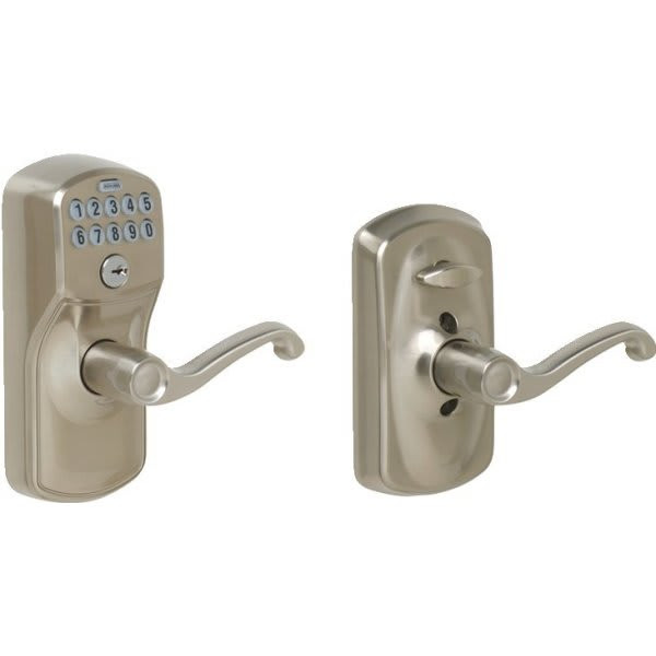 Schlage Plymouth Keypad Entry With Flex-Lock, Satin Nickel FE595 PLY 619 FLA