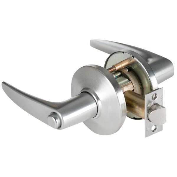 Best 9k Series 3.5 In Convex Privacy Function Cylindrical Lockset (Curved/No Return) (Satin Chrome)