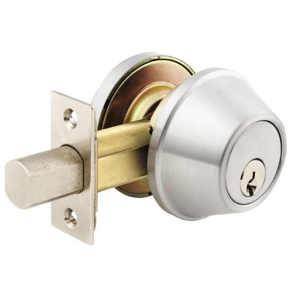 Arrow D Series Double Cylinder Deadbolt, A Keyway, Bright Chrome