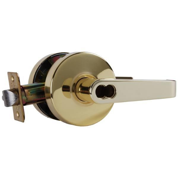 Arrow Rl Series Less Cores Storeroom Function Cylindrical Lockset (Bright Brass)