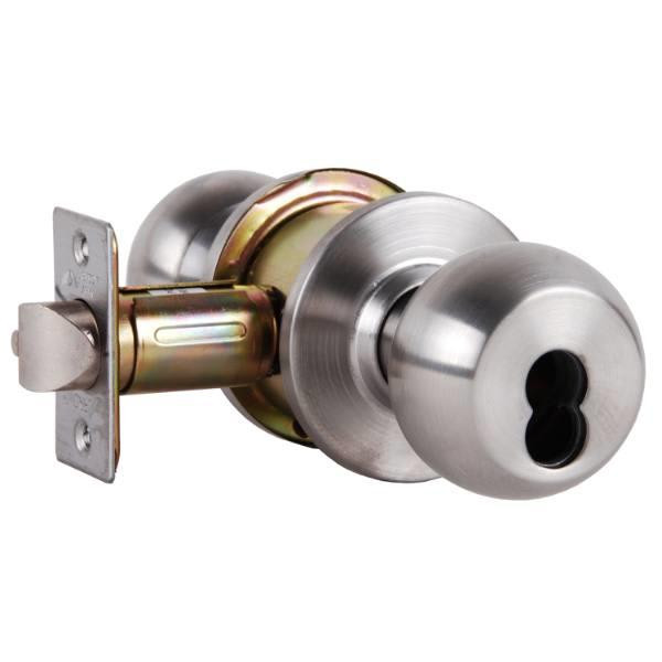 Arrow Rk Series  Storeroom Function Cylindrical Lockset, Stainless Steel