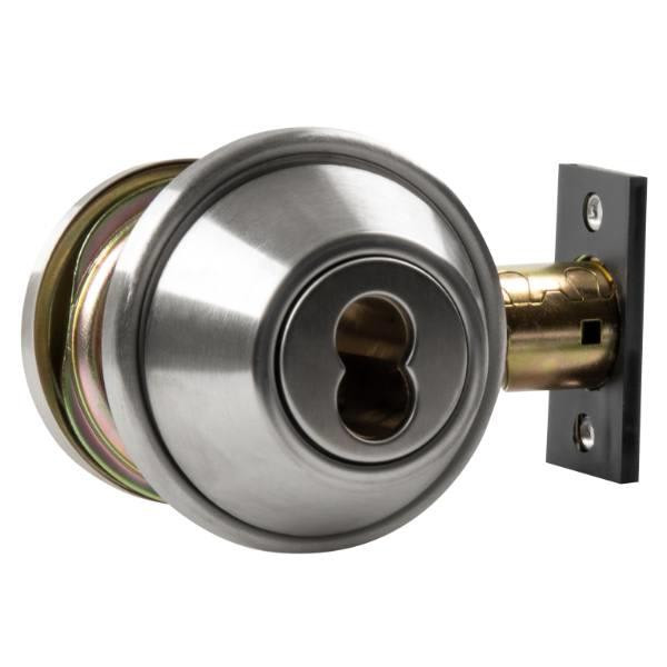 Arrow Db Series  Single Cylinder Deadbolt, 2-3/8 -3/4 Backset Stainless Steel