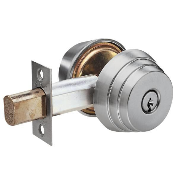 Arrow E Series Grade 2 Double Cylinder Deadbolt, A Keyway, Satin Nickel