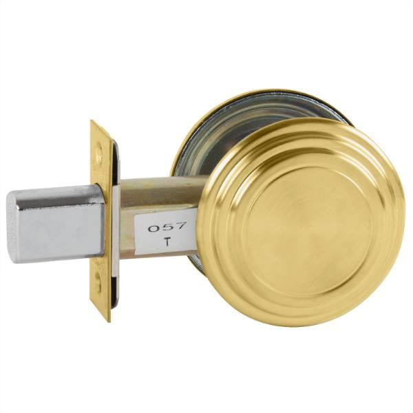 Arrow E Series Grade 2 Exit Thumbturn With Rose, Satin Brass ,