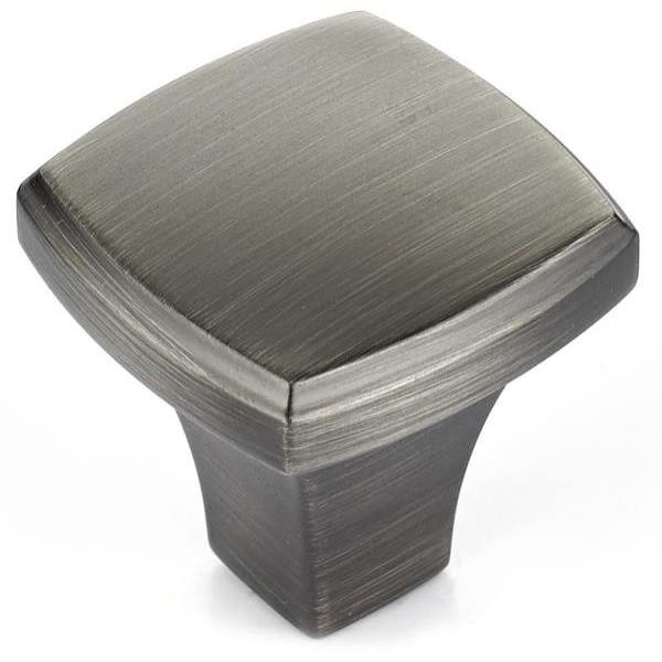 Richelieu Expression Transitional Square Knob Antique Nickel Metal