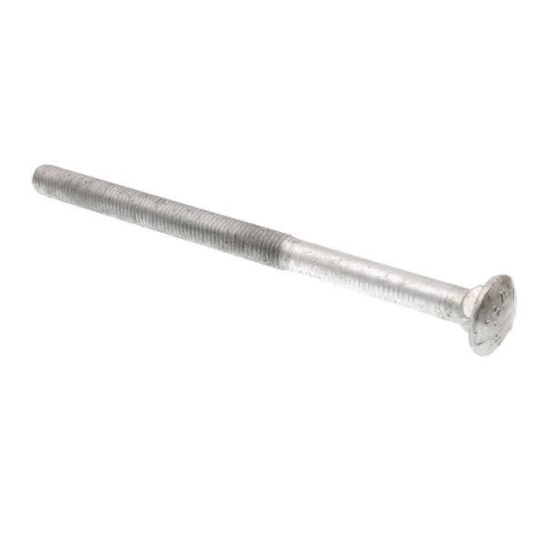 Carriage Bolts, A307 Grade A Hot Dip Galvan Steel, Package Of 10