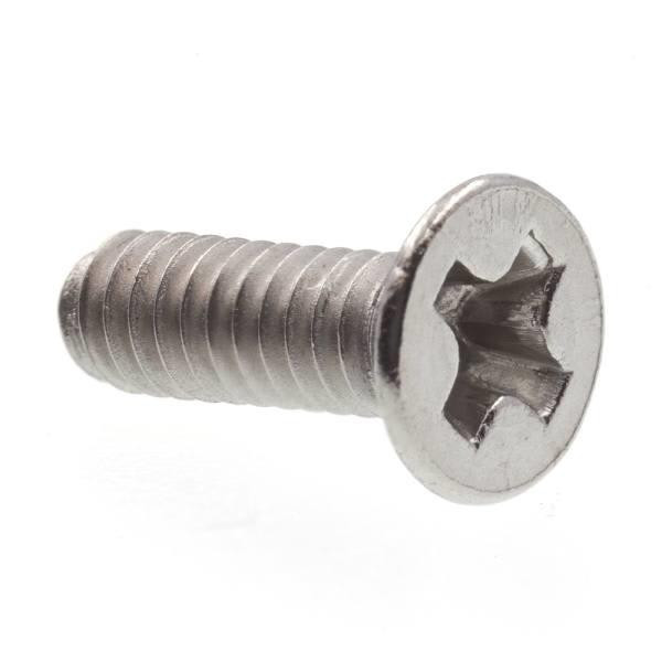Mach, Flat Head, Phillips , M0.4 6mm, Ss, Package Of 10