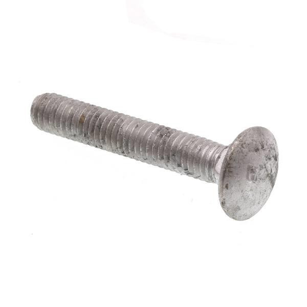 Carriage Bolts, 18, A307 Grade A Hot Dip Galvan Steel, Package Of 25
