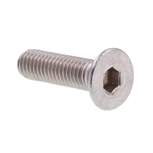 Socket Cap Screws , Flat Head , Allen , Ss , #10-32 X 3/4" , Package Of 10