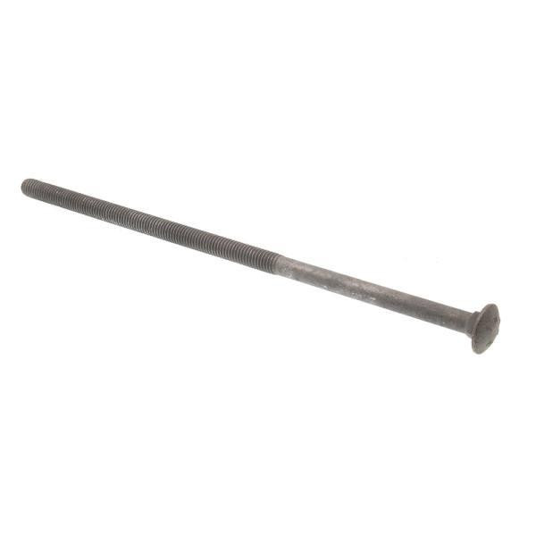 Carriage Bolts, 10 In, Hot Dip Galvan Steel, Package Of 10