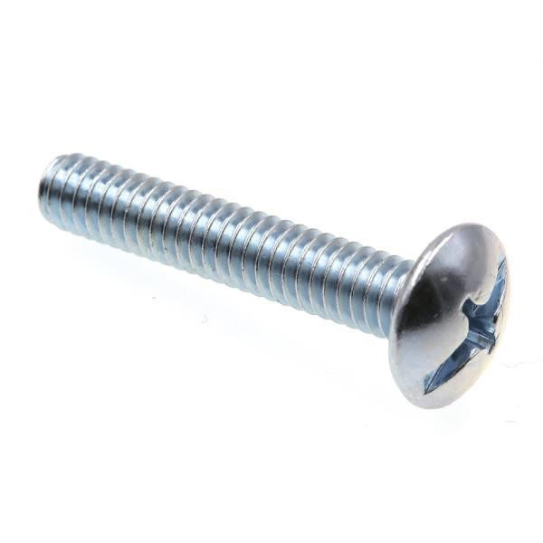 Machine Screws, Truss Hd, Phil/ Slot Com, Zinc, Package Of 100