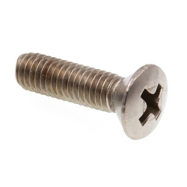 Machine Screws, Oval Hd, Phillips Dr, #10., Ss, Package Of 25
