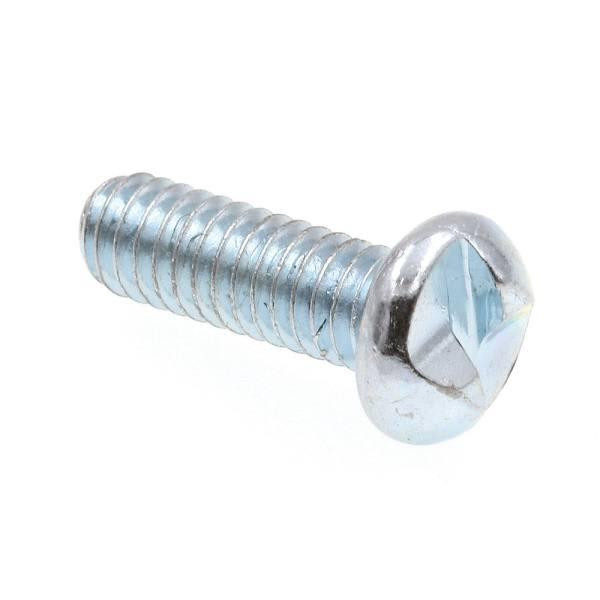 Machine Screws, One-Way, Round Hd, #8.,zinc, Package Of 100