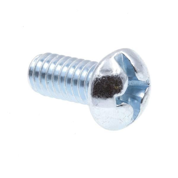 Machine Screws, Round Hd, Phil/ Slot Com, #12zinc, Package Of 75