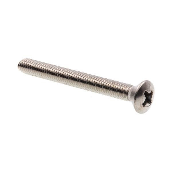 Machine Screws, Oval Hd, Phillips Dr, #10, Ss, Package Of 25