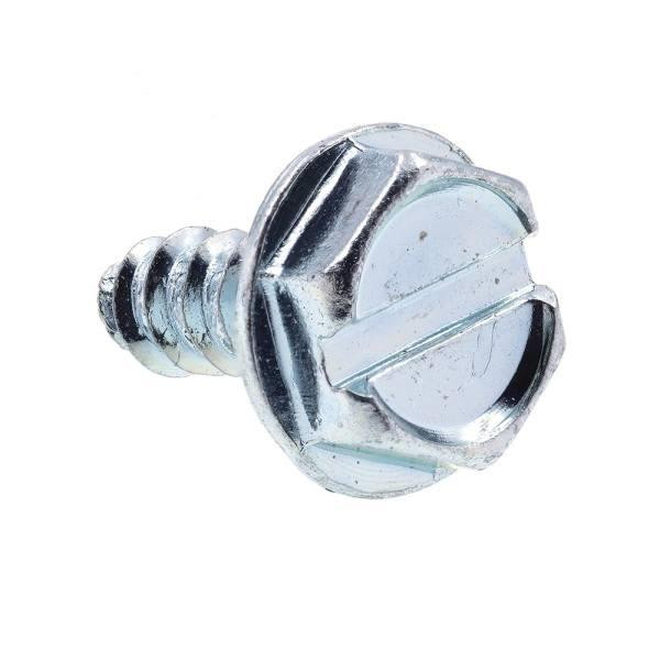 Sheet Metal Screws,hewash Hd, Slotted Dr, #6 ,zinc, Package Of 50