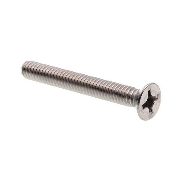 Machine Screws, Flat Hd, Phillips Dr, #12-1-., Ss, Package Of 25