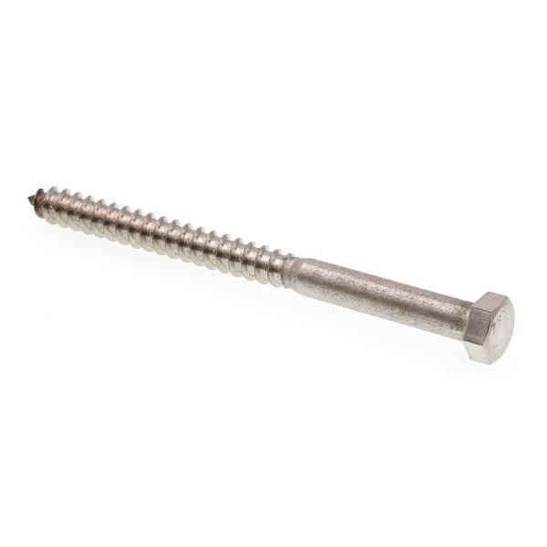 Helag Screws, 5 In., Ss, Package Of 10