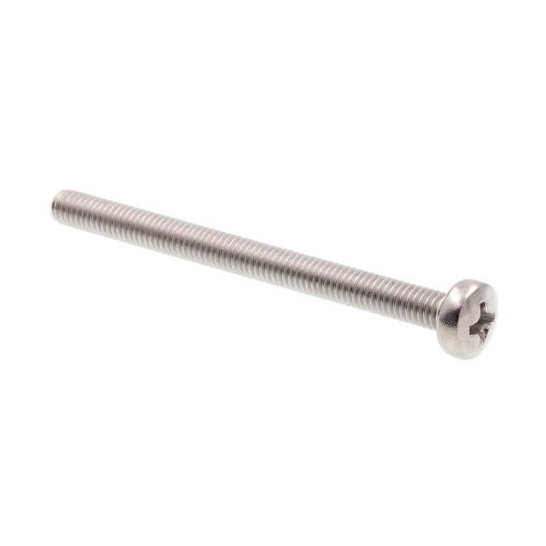 Machine Screws,pan Hd, Phillips Dr,50mm, Ss, Package Of 10