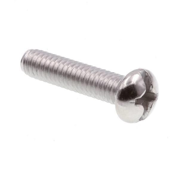 Machine Screws, Round Hd, Phil/ Slot Com, #12., Ss, Package Of 100