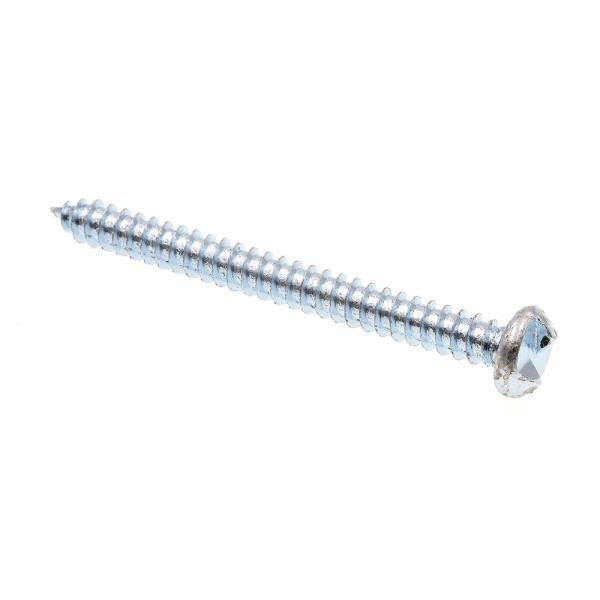 Sheet Metal Screws, One-Way, Round Hd, #10 ,zinc, Package Of 75