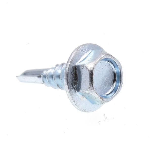 Sht Ml Scrws, Self-Drill, Idt Hx Wsr Hd, #10, Zc Stl, Package Of 75