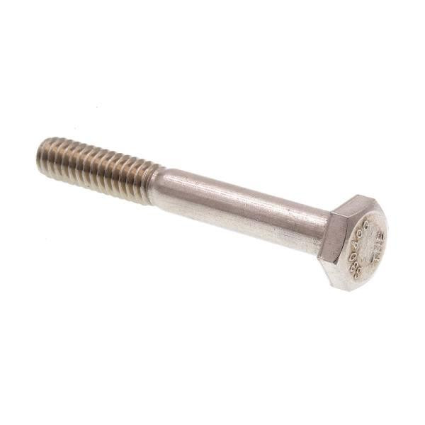 Hex Bolts , Grade 304 Stainless Steel , 1/4-20 X 2" , Package Of 25