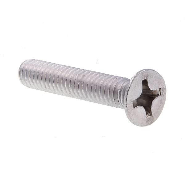 Machine Screws , Flat/Phillips Dr , 12-24 X 1-1/4" , Grd 18-8 Ss, Package Of 25
