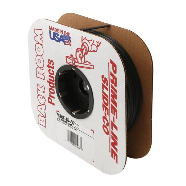 Make 2 Fit Screen Retainer Spline, 0140 In 9/64 In, 250 Ft Roll, Blk