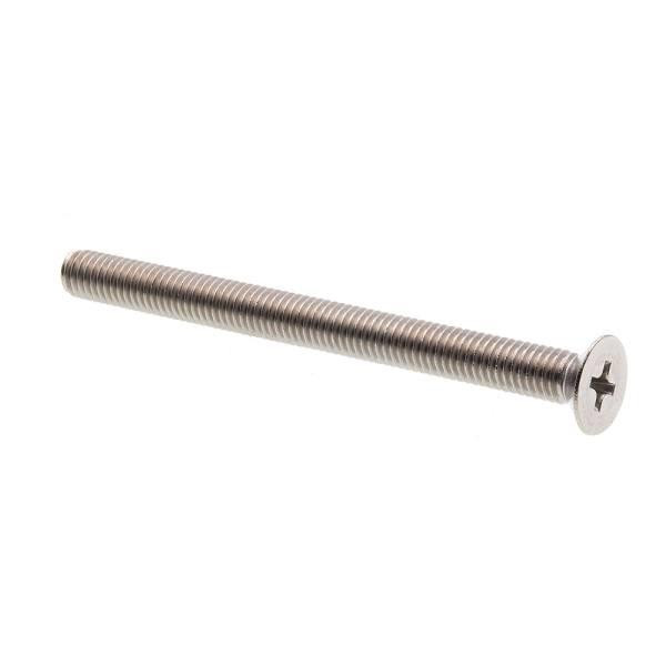 Machine Screws , Flat/Phillips Dr , Grd A2-70 Ss , M5-0.8 X 60mm , Package Of 10