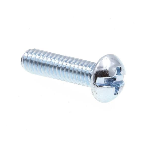 Machine Screws Round/Phillips/Slotted Combo Dr 8-32 X 5/8" Zinc Package Of 100