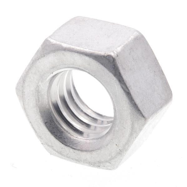 Prime Line 5/16"-18 Finished Hex Nut, Coarse Thread, Aluminum, Package Of 25