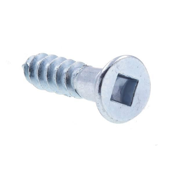 Ws, Flat Hd, Sq Dr, #8 X 3/4 In, Zc Stl, Package Of 50