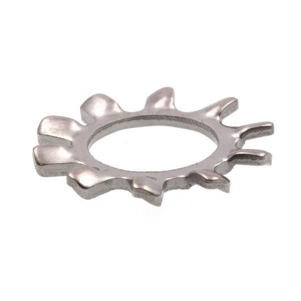 External Tooth Lock Washers,400 Series Ss, Package Of 25