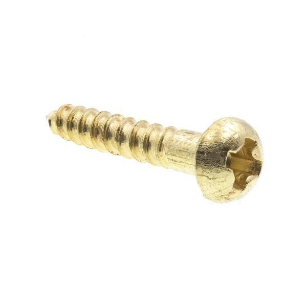 Ws, Rh, Phil Dr, #2 X Solid Brass, Package Of 25