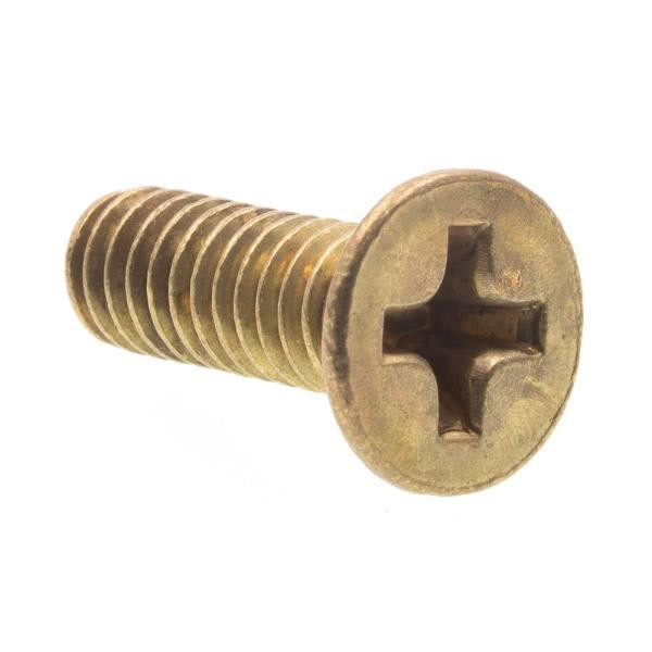 Ms, Flat Hd, Phil Dr, #8-32 X Solid Brass,package Of 100