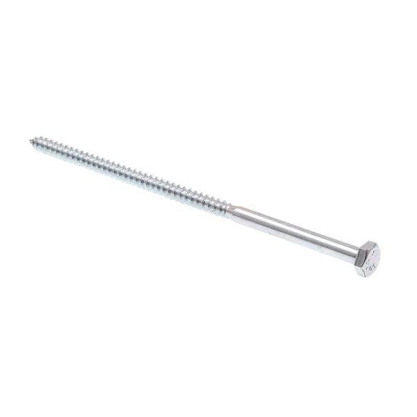 Hex Lag Screws , A307 Grade A Zinc Steel , 1/4 X 6" Package Of 50
