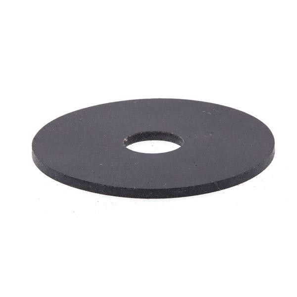 Fender Washers, X 1-. Od, Blk Neoprene,package Of 10