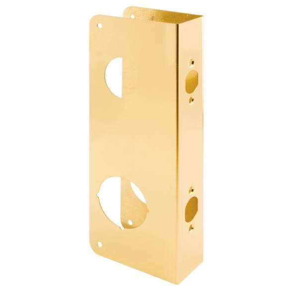 Defender Security Thick Solid Brs Lock And Dr Rnfrc, Dbl Bore, 2-3/4 In. Backset